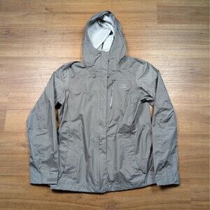 LL Bean Trail Model Rain Jacket Womens XS Petite Gray TEK Waterproof Hooded